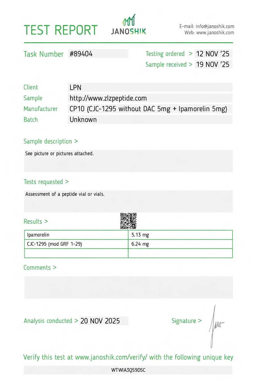 Ipamorelin + CJC-1295 (no DAC) 10 MG - Bilde 2